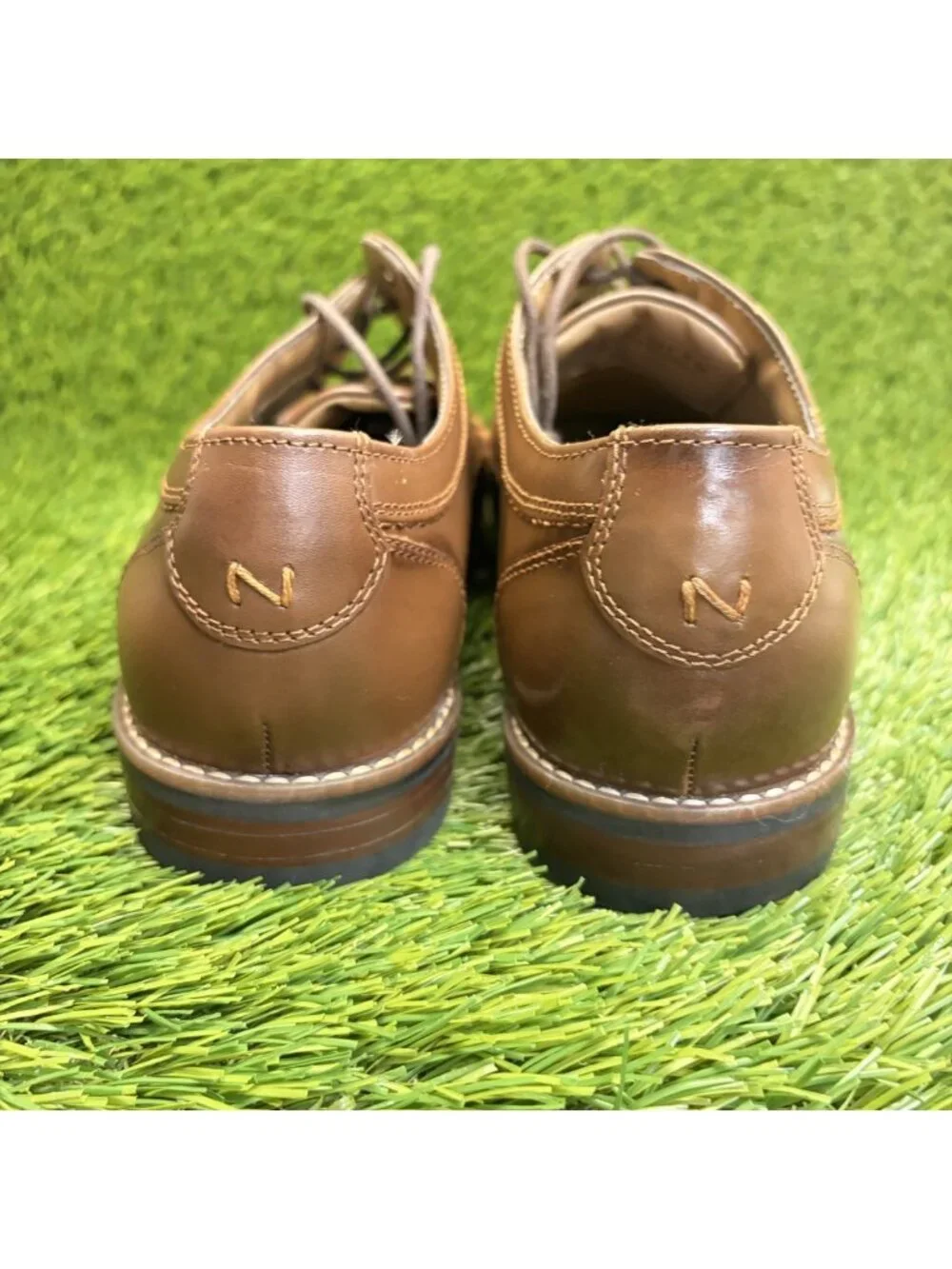 Nunn Bush Westwood Flex Mens Size 9 Brown Classic Cap Toe Oxford Dress Shoes